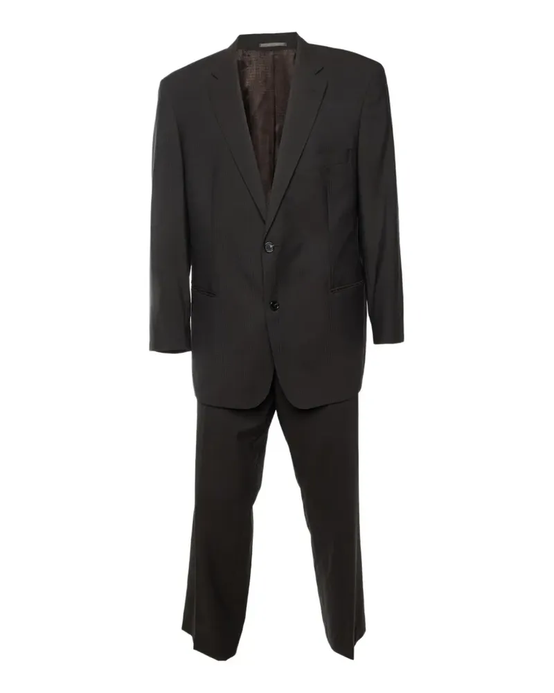 HUGO BOSS single-breasted tailored suit - Schwarz Schwarz