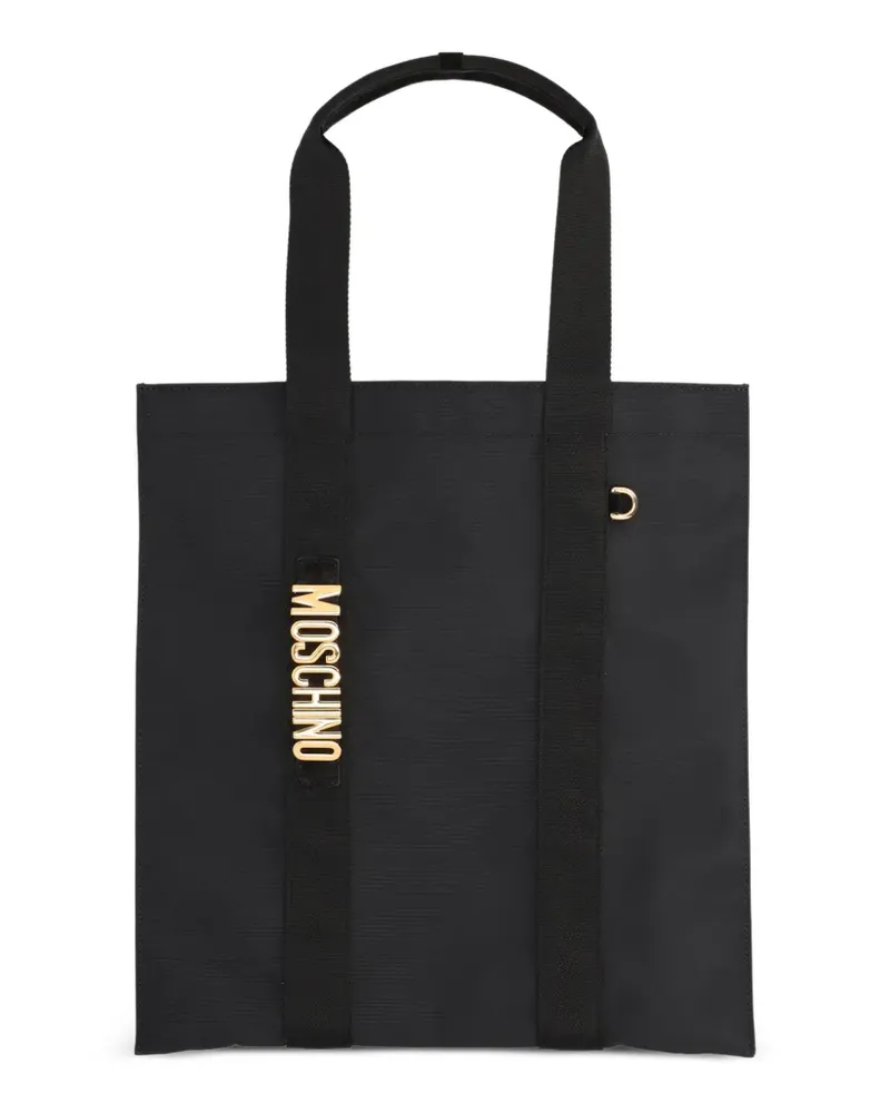 Moschino logo tote bag - Schwarz Schwarz