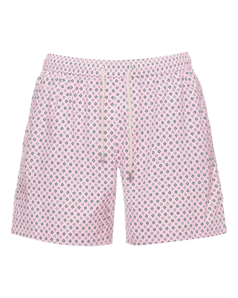 MC2 Saint Barth geometric-print swim shorts - Rosa Rosa