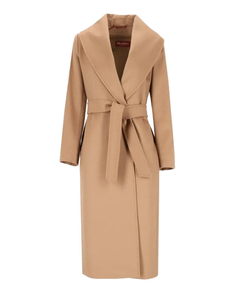 Max Mara Mantel mit Gürtel - Nude Nude