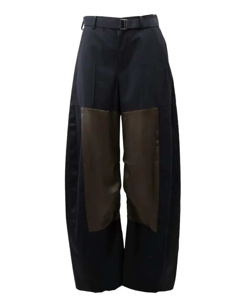 Sacai Hose mit Einsätzen - Schwarz Schwarz