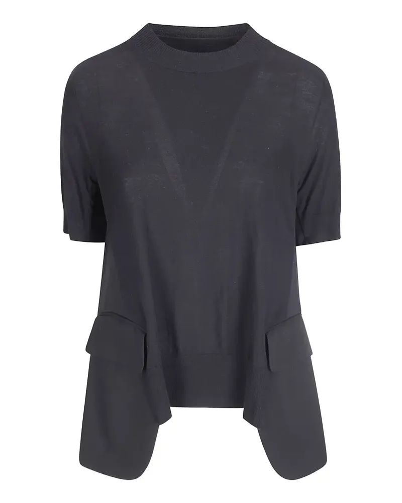 Sacai knited pullover - Schwarz Schwarz