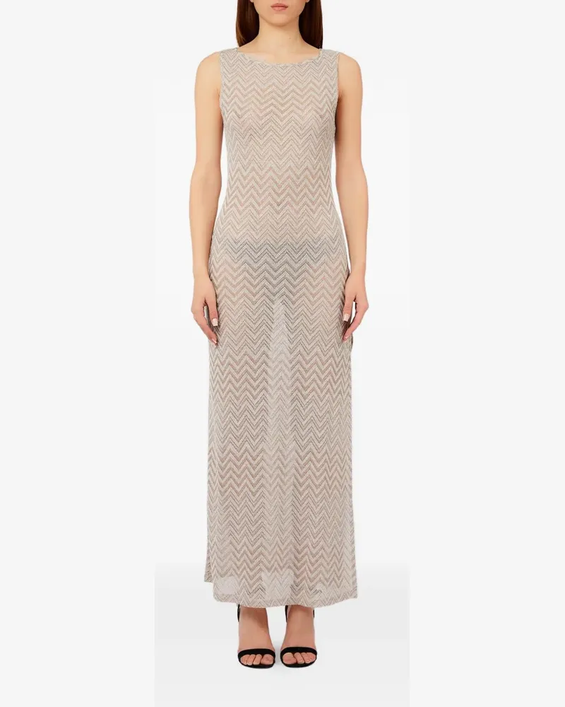 Liu Jo Kleid mit Zickzackmuster - Nude Nude