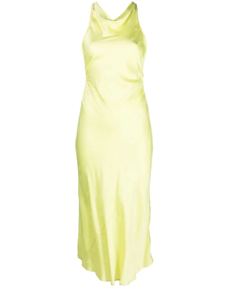 forte_forte Midikleid mit Stern-Jacquard - Grün Grün