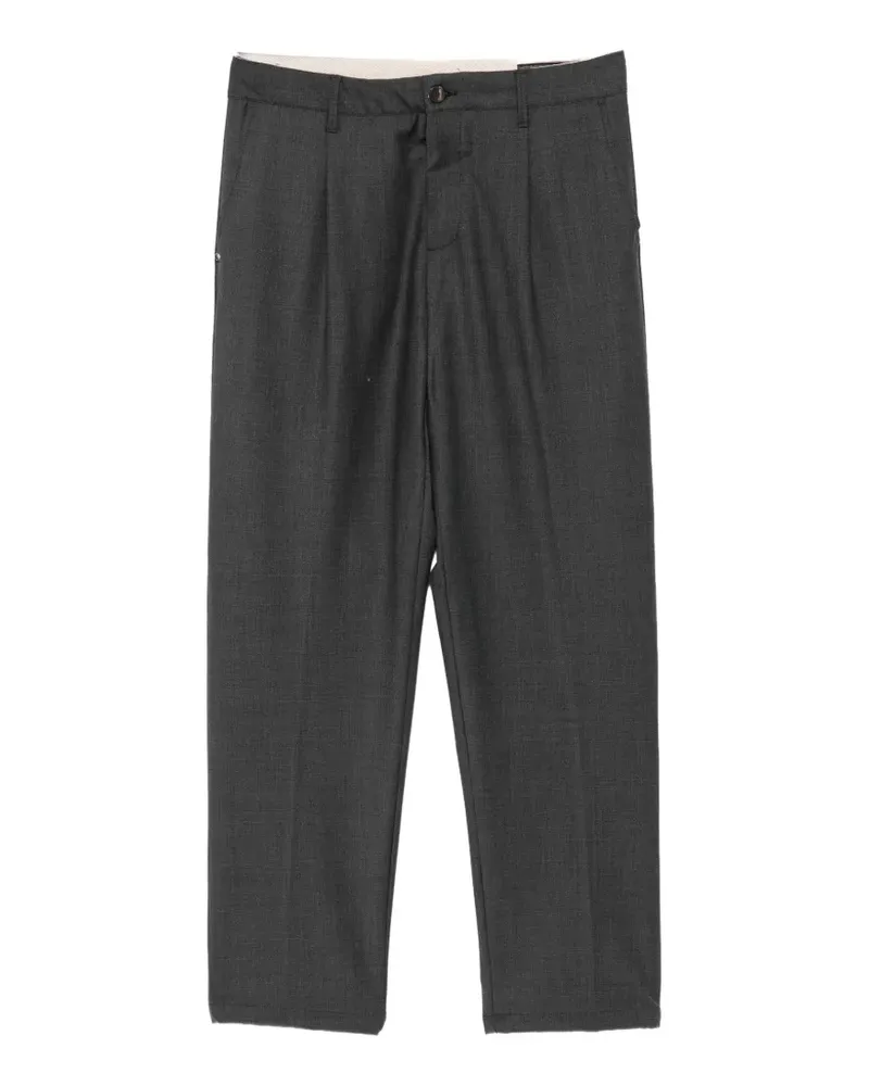 PLAN C Sammy pleated trousers - Grau Grau