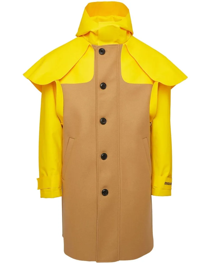 Dsquared2 Mantel im Layering-Look - Braun Braun