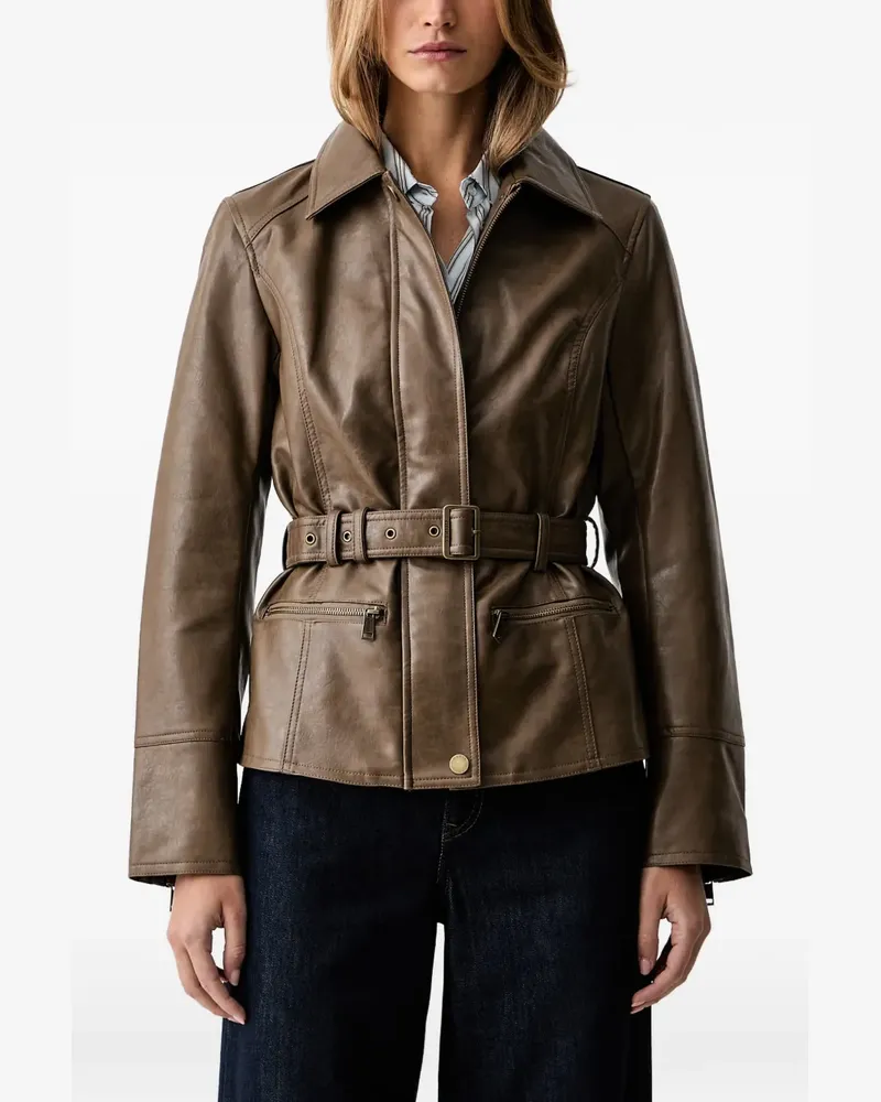 Guess Jacke aus Faux-Leder - Braun Braun