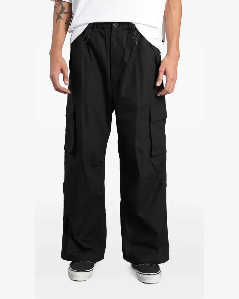 Comme des Garçons drawstring-waist cargo pants - Schwarz Schwarz