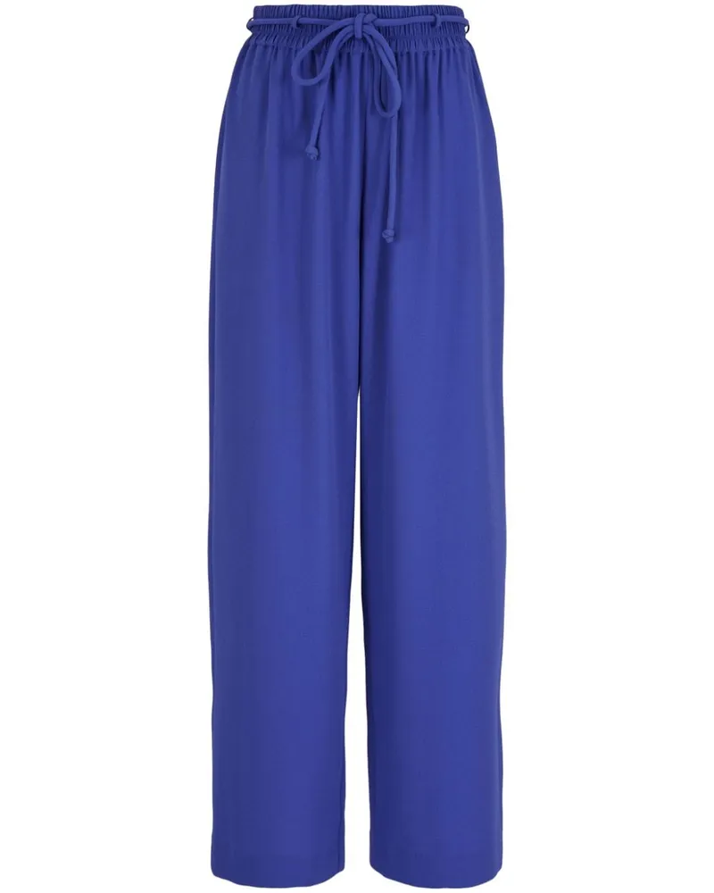 Emporio Armani Gerade Hose mit elastischem Bund - Blau Blau