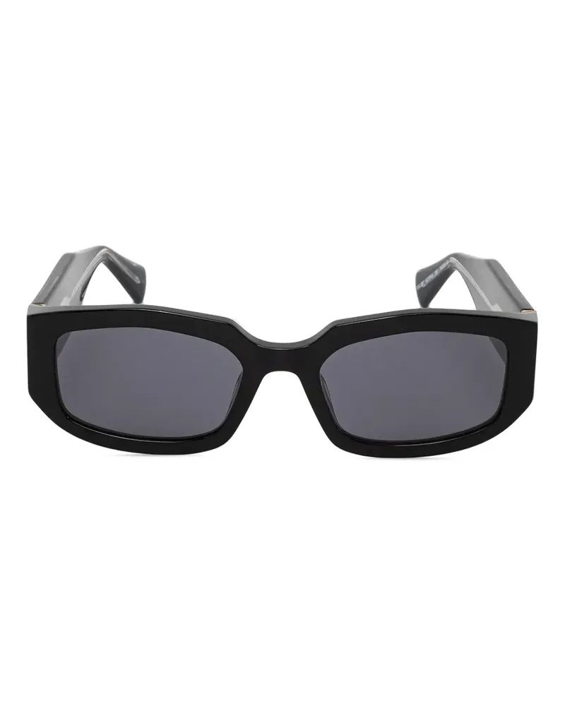 AllSaints Sonnenbrille mit eckigem Gestell - Schwarz Schwarz