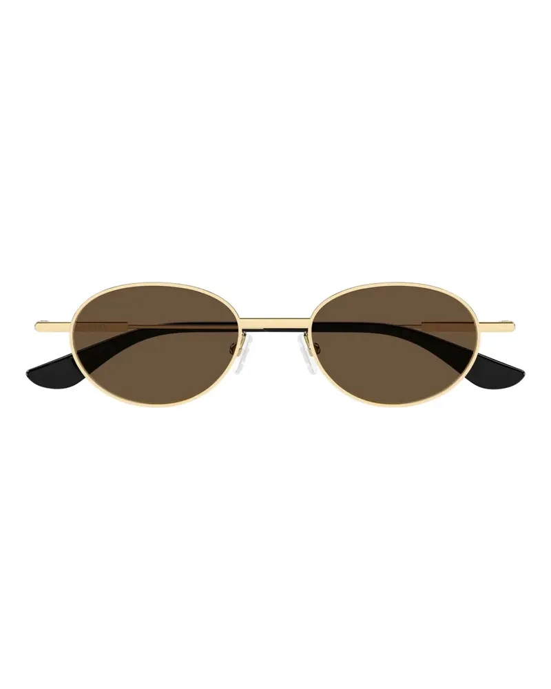 Alexander McQueen oval-frame sunglasses - Gold Gold