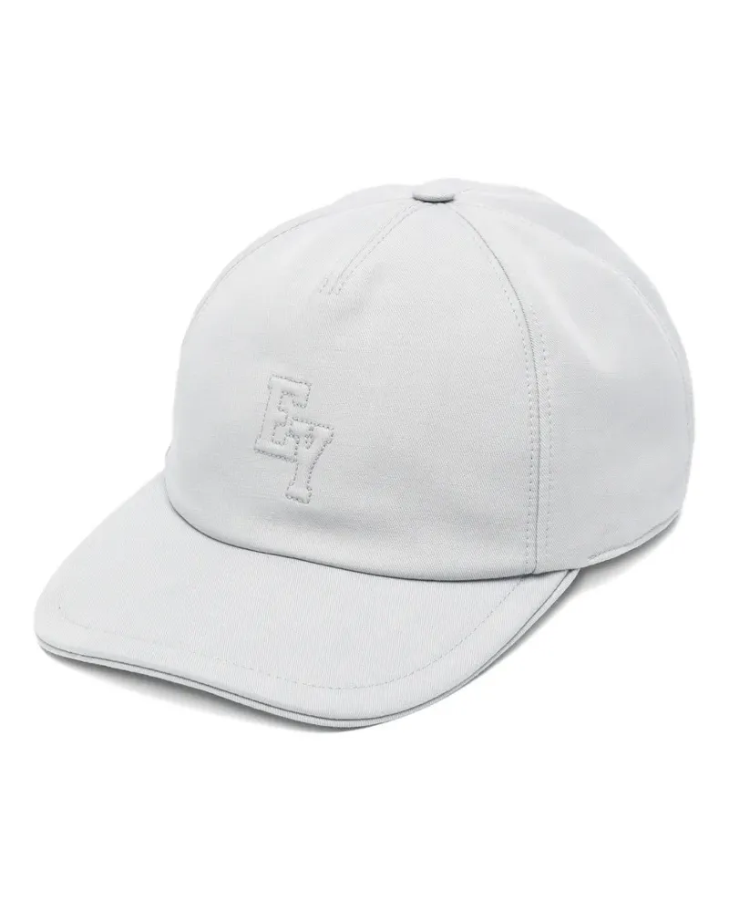 Eleventy logo-embroidered baseball cap - Blau Blau