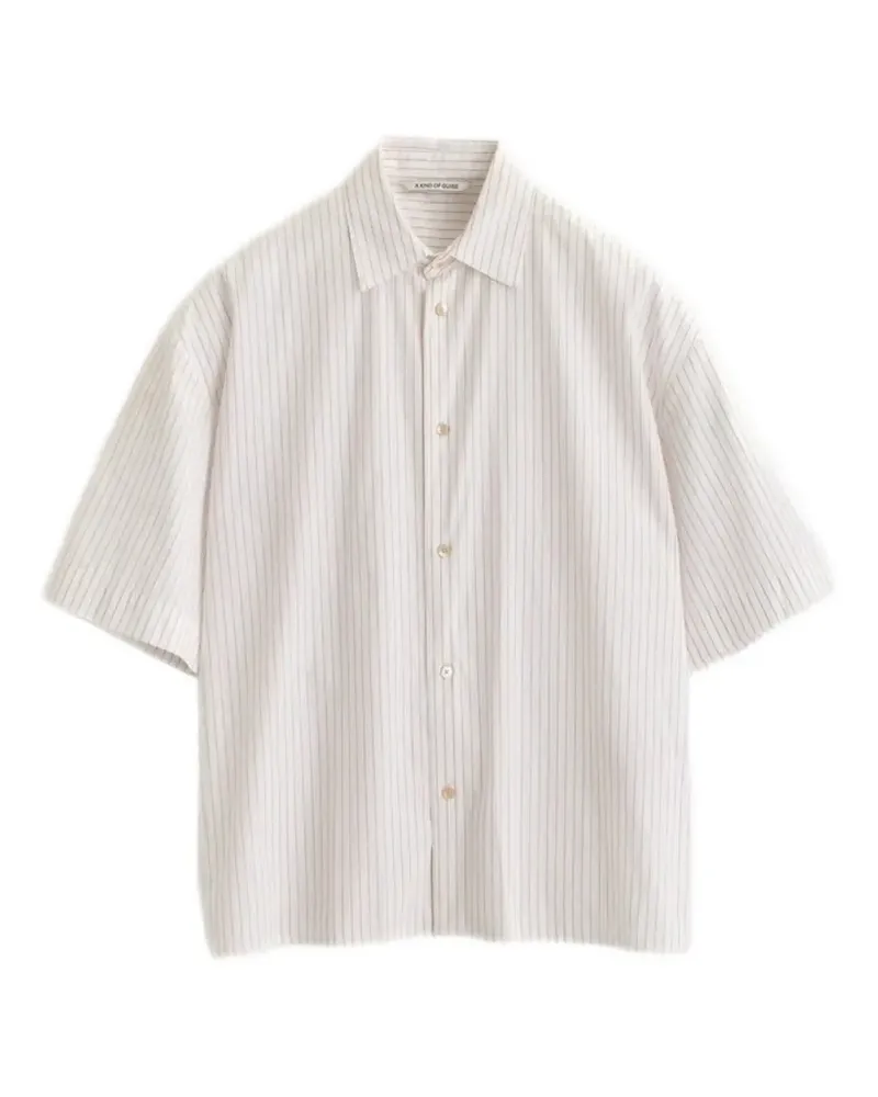 A Kind Of Guise Bantu striped-pattern shirt - Nude Nude