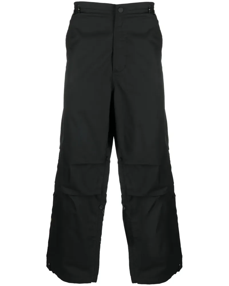maharishi Ninjutsu Hose mit lockerem Schnitt - Schwarz Schwarz