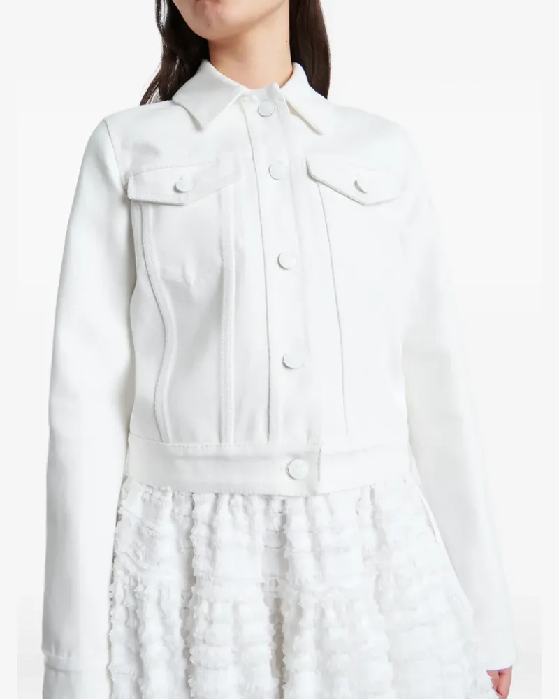 Cecilie Bahnsen Sasha open-back jacket - Weiß Weiß