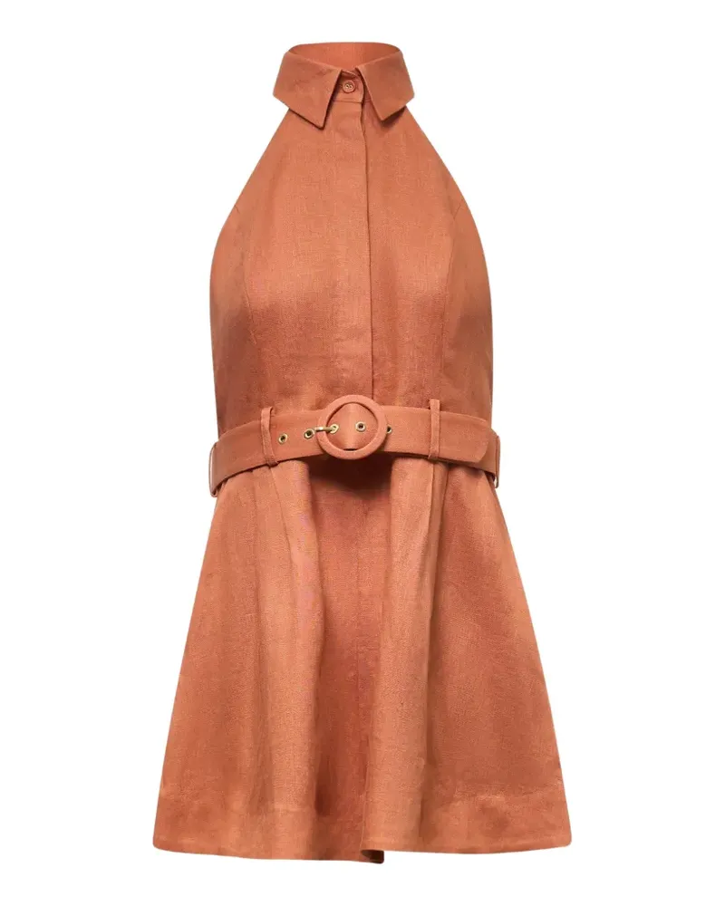 Zimmermann Playsuit mit Gürtel - Orange Orange