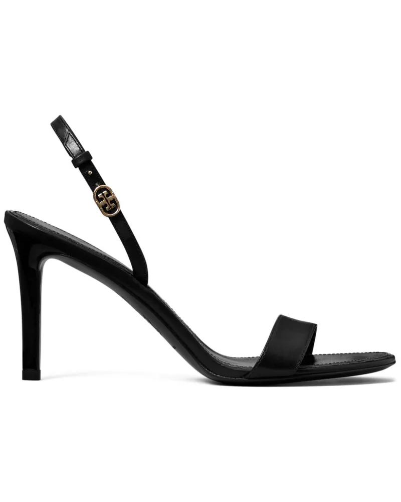 Tory Burch Double T Sandalen 85mm - Schwarz Schwarz
