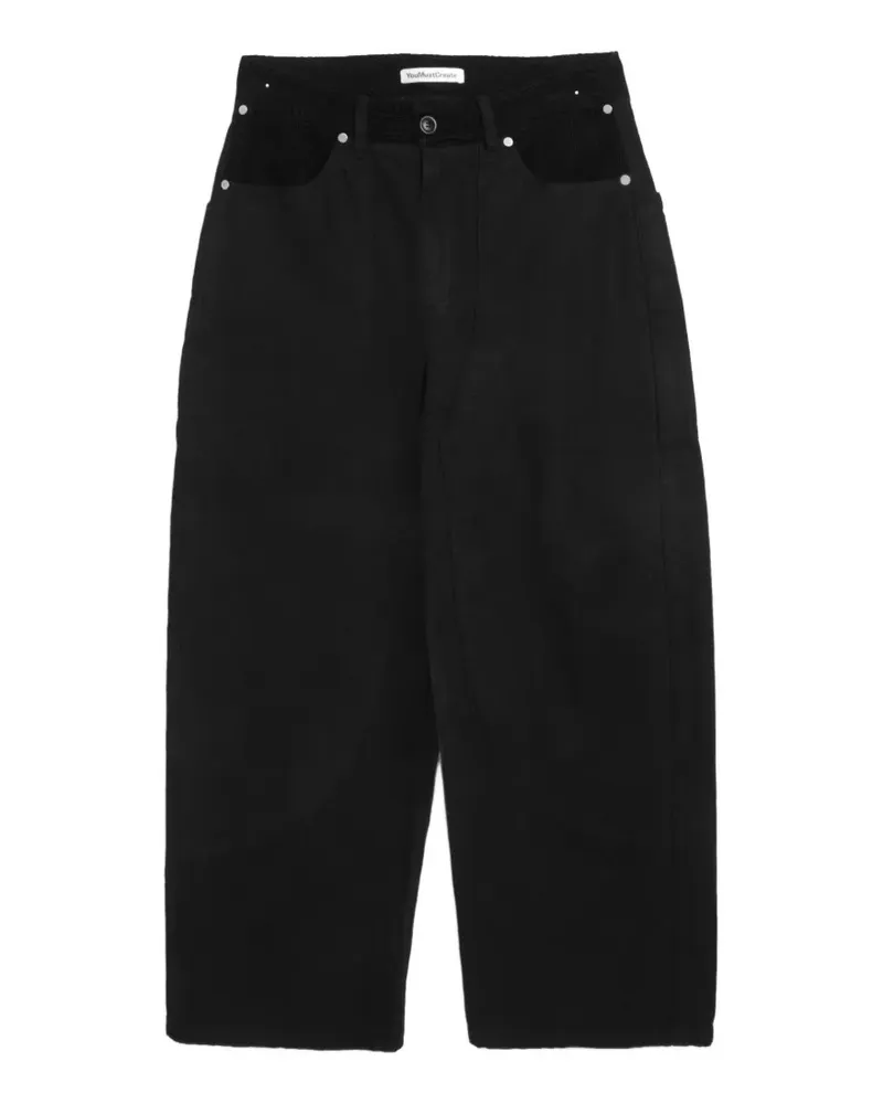 YMC Needle panelled trousers - Schwarz Schwarz