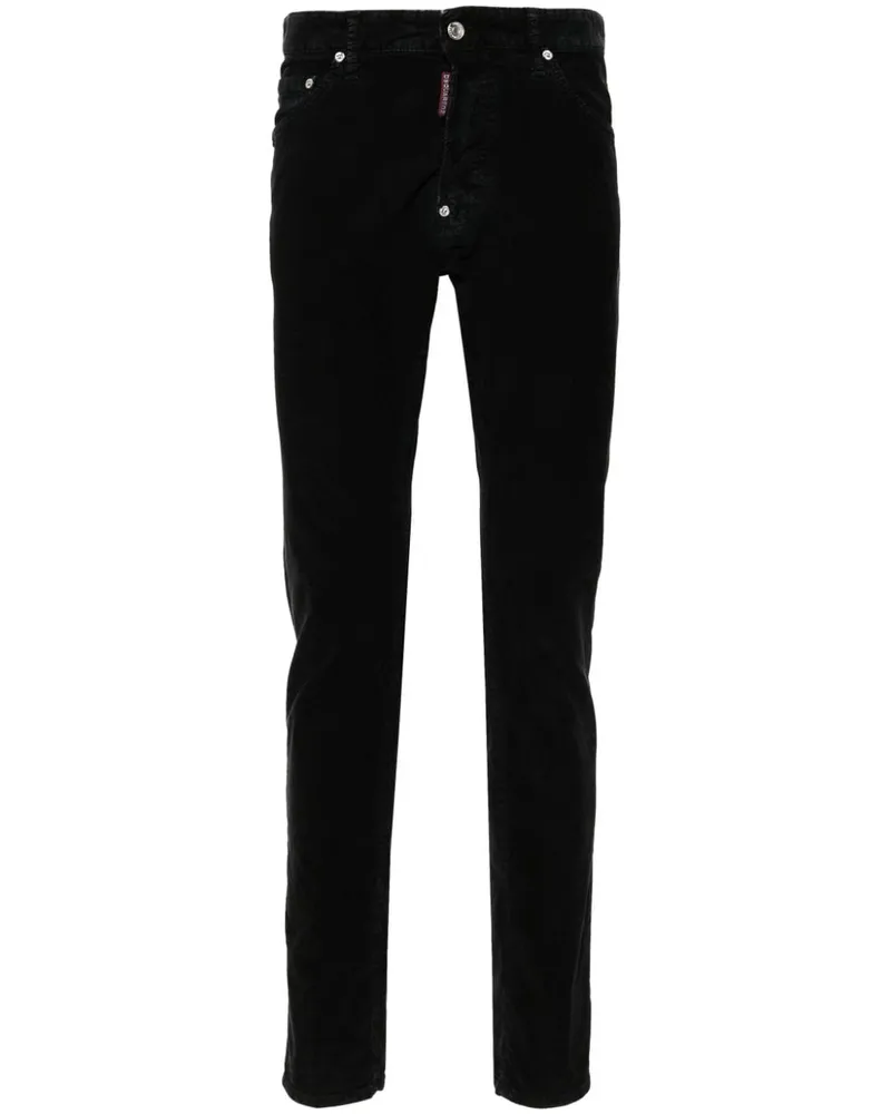 Dsquared2 Cool Guy Slim-Fit-Hose - Schwarz Schwarz