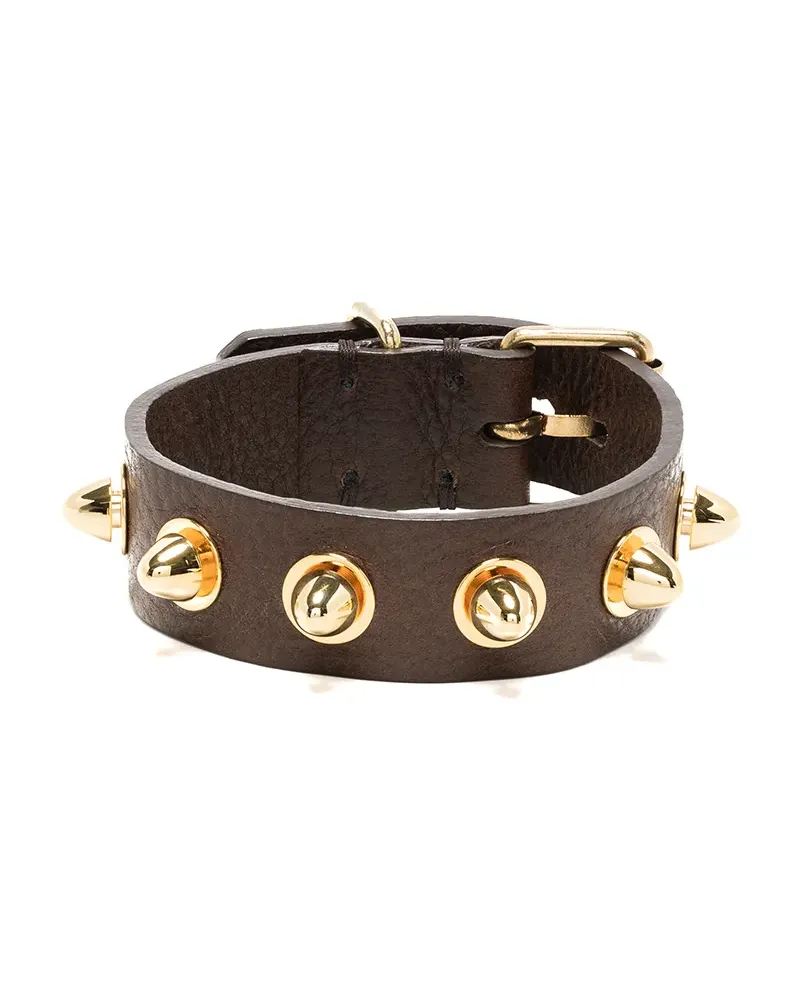 Undercover Lederarmband mit spitzen Nieten - Braun Braun