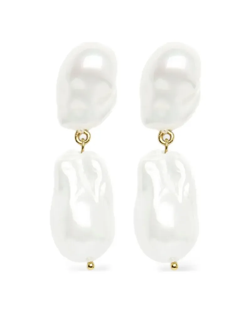 Erdem Hängeohrringe mit Perle - Gold Gold