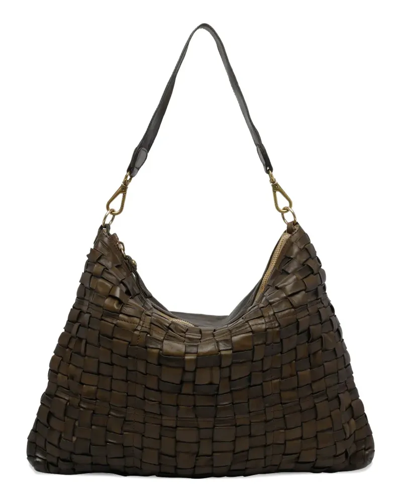 Campomaggi Carla woven shoulder bag - Grün Grün