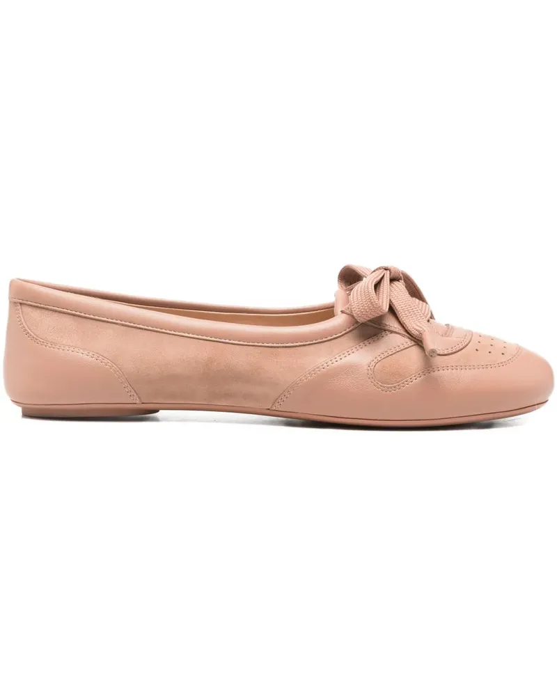 Gianvito Rossi Ballerinas mit Schnürung - Rosa Rosa