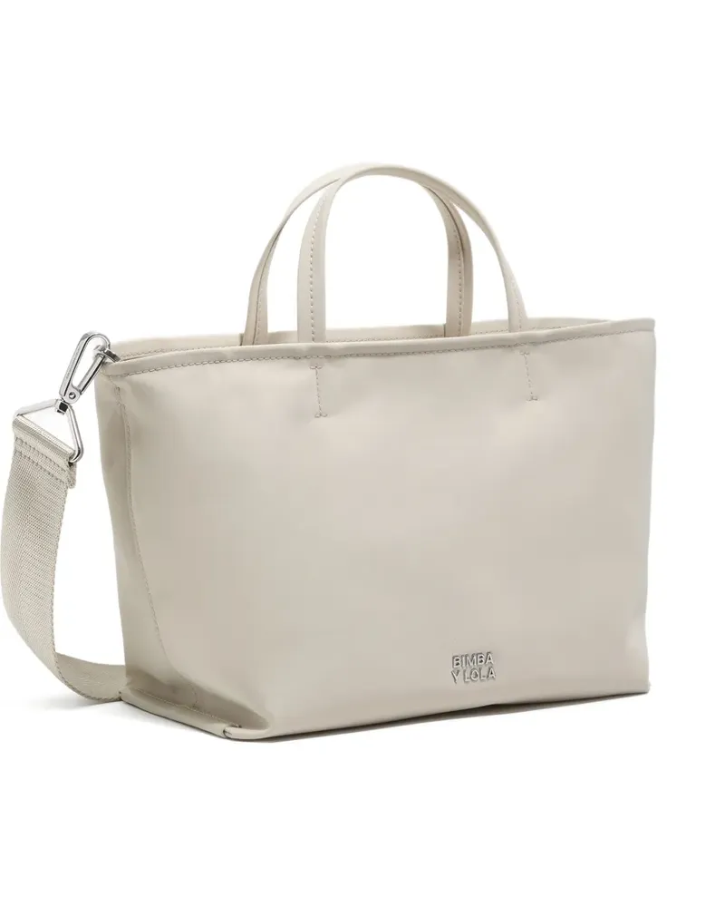 BIMBA Y LOLA Mittelgroße Schultertasche mit Logo - Nude Nude
