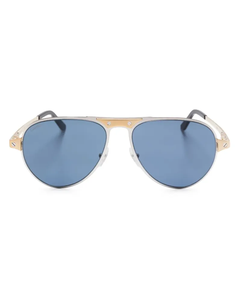 Cartier Getönte Pilotenbrille - Silber Silber
