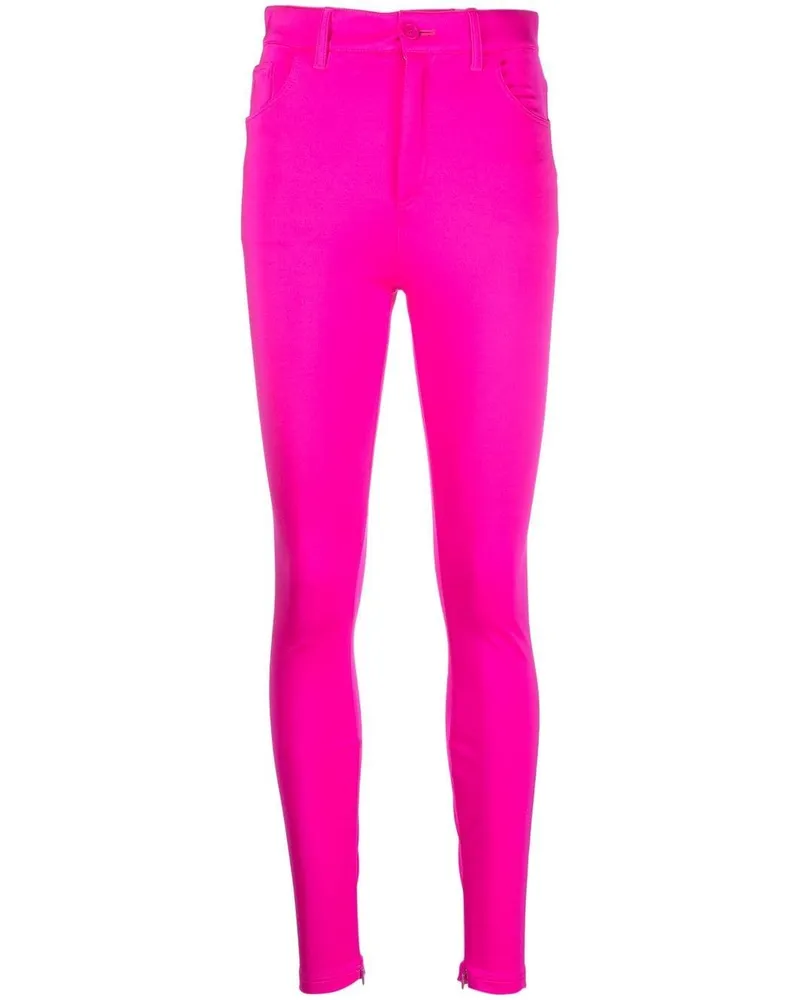 Balenciaga Satin Stretch Hose - Rosa Rosa