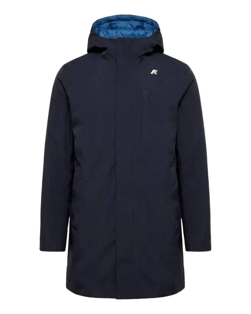 K-Way reversible hooded coat - Blau Blau