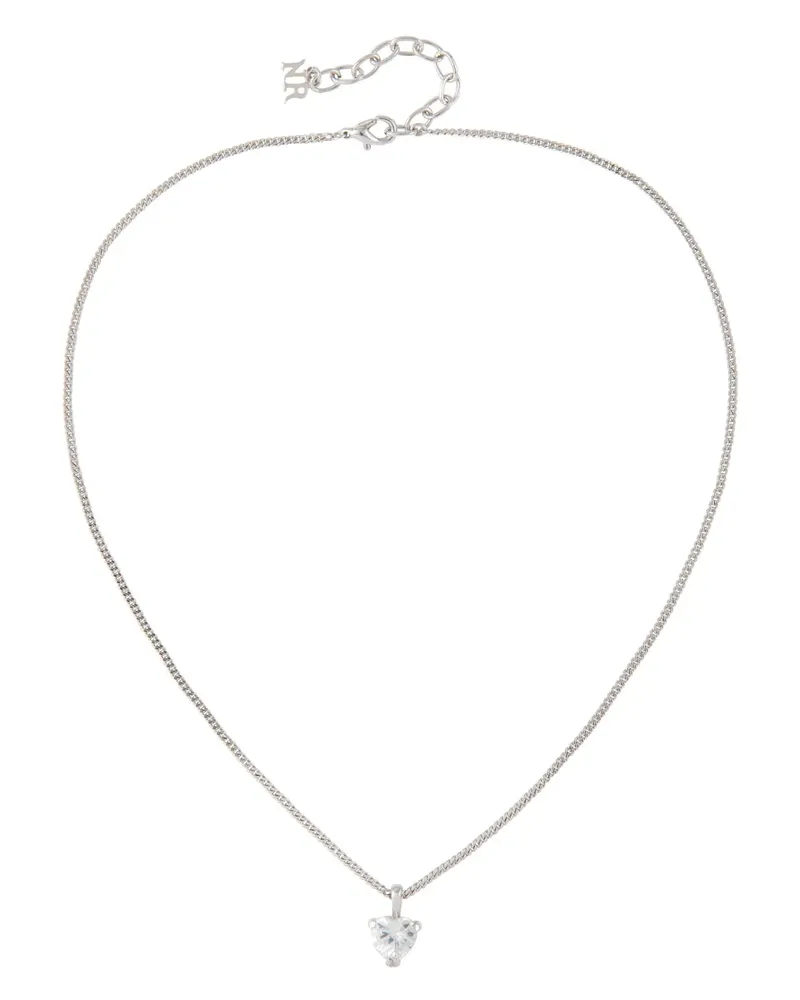 Nina Ricci 1980s Halskette mit Herzanhänger - Silber Silber