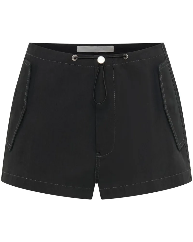 Dion Lee Mini Parachute Shorts - Schwarz Schwarz