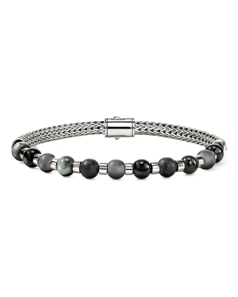 John Hardy Perlenarmband aus Sterlingsilber Silber