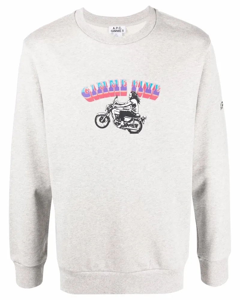 A.P.C. Gimme Five Sweatshirt - Grau Grau
