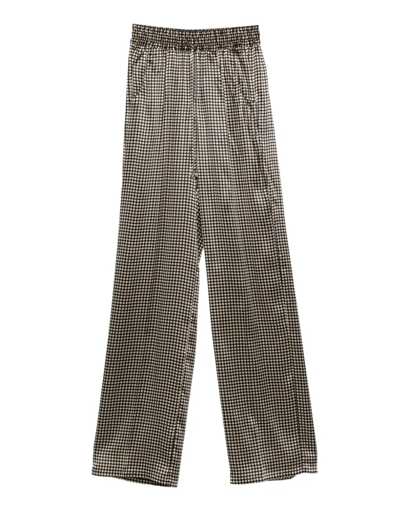 Kiton Kordelzug-Hose mit Polka Dots - Schwarz Schwarz