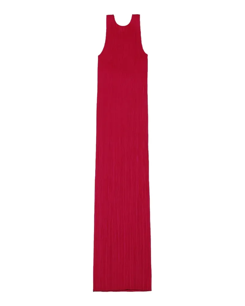 Issey Miyake Kleid mit Falten - Rot Rot