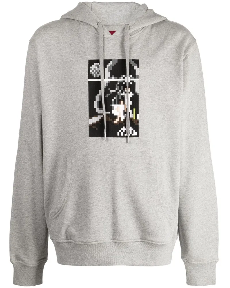Mostly Heard Rarely Seen Hoodie mit War in the Stars-Print - Grau Grau