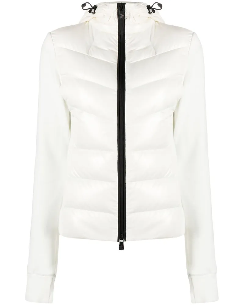 Moncler Gesteppte Fleecejacke - Weiß Weiß