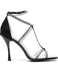 Dsquared2 Sandalen mit Kristallen Schwarz