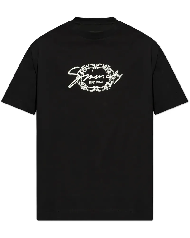 Givenchy T-Shirt aus Baumwolle mit -Medaillon - Schwarz Schwarz
