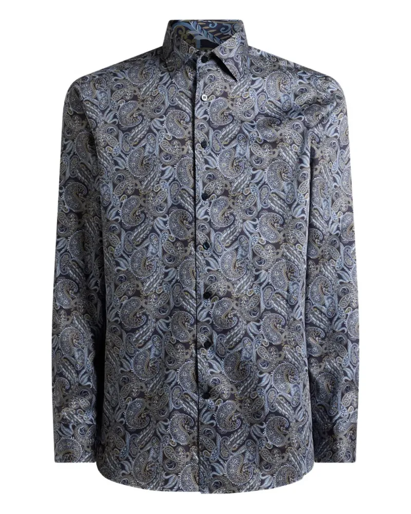 Etro Hemd mit Paisley-Print - Blau Blau