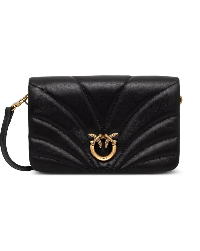 Pinko Kleine Love Click Schultertasche - Schwarz Schwarz
