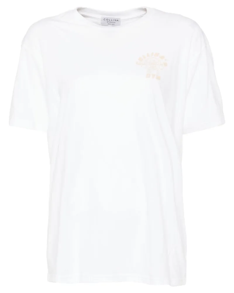 Collina Strada T-Shirt mit grafischem Print - Weiß Weiß