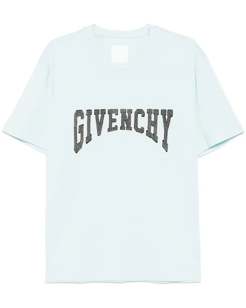 Givenchy T-Shirt mit Logo-Patch - Blau Blau