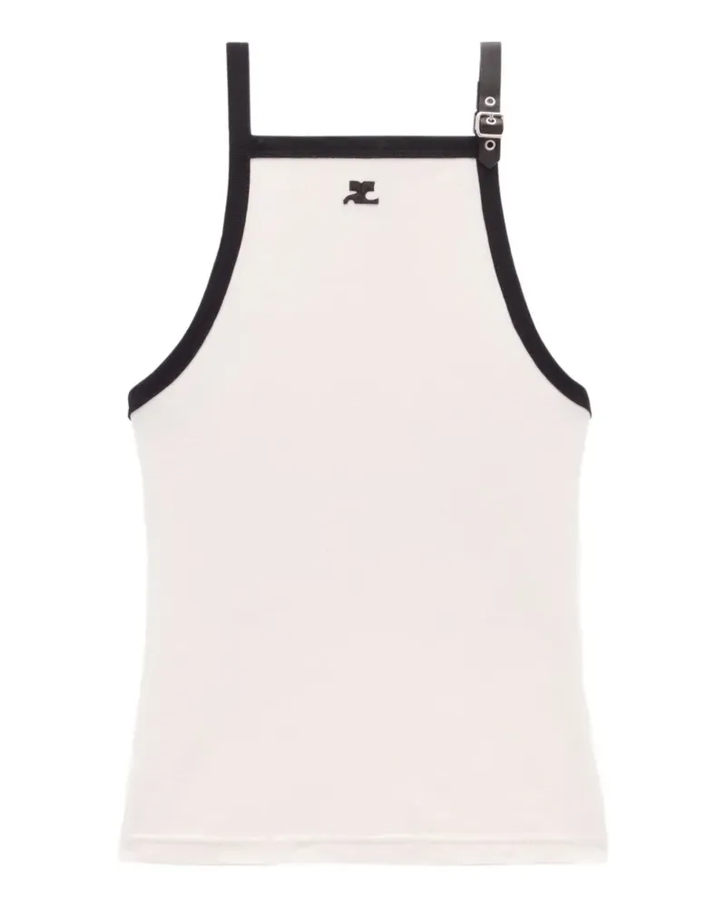 Courrèges Tanktop mit Schnallendetail - Nude Nude