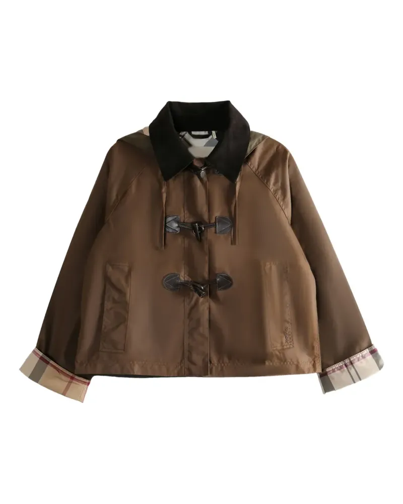 Barbour Jacke mit Cordkragen - Braun Braun