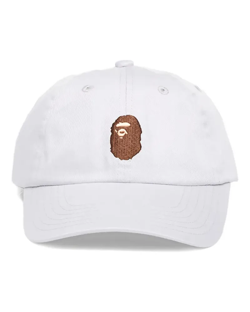 BAPE Baseballkappe mit Logo-Stickerei - Weiß Weiß