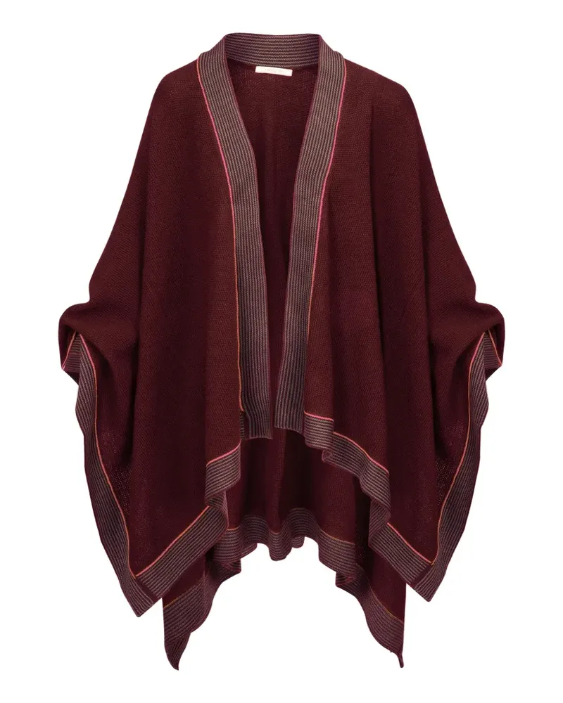 PiP Studio Offenes Cape mit Streifen - Rot Rot