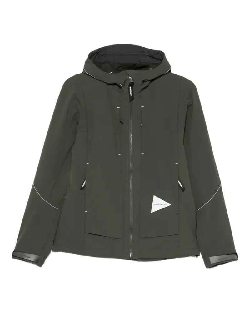 and wander hooded green jacket - Grün Grün